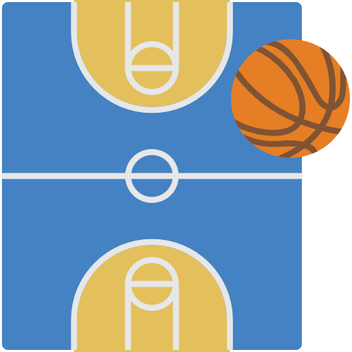 cancha de baloncesto icono gratis