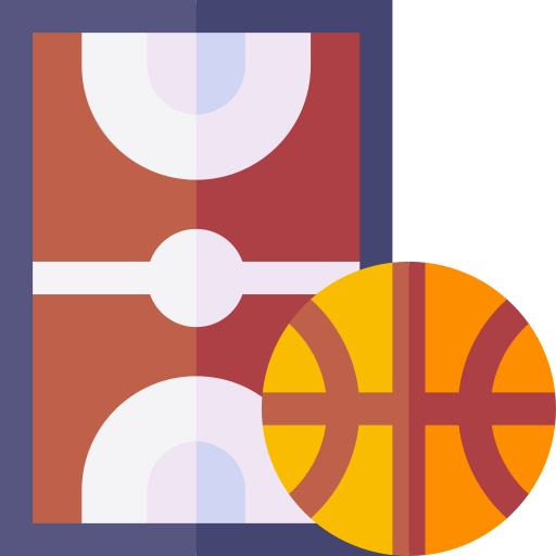 cancha de baloncesto icono gratis