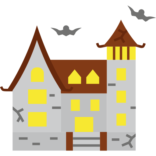 maison hantée Icône gratuit