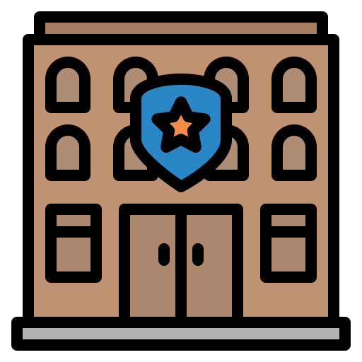 estación de policía icono gratis
