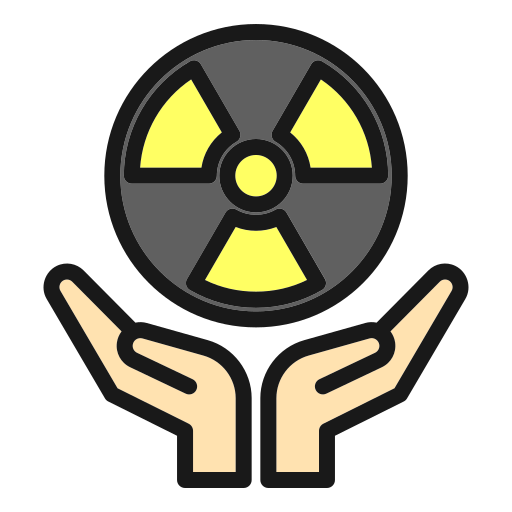 energía nuclear icono gratis