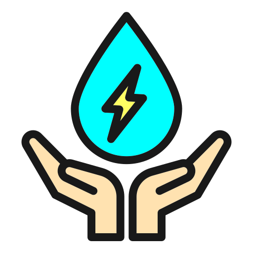 energía del agua icono gratis