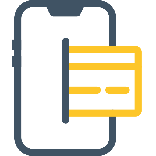 Mobile card free icon Mobile card free icon