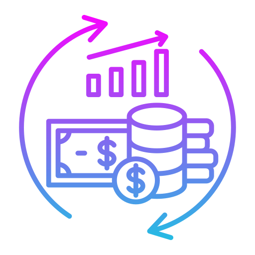 flujo de efectivo icono gratis