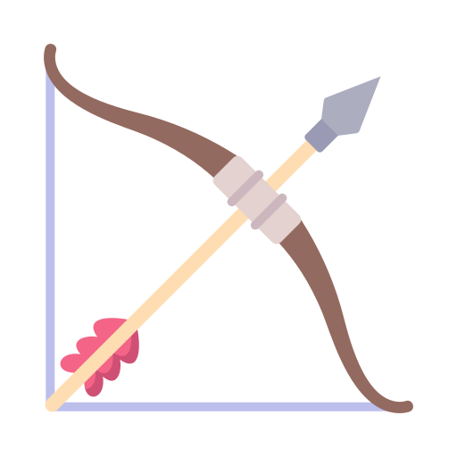 Bow and arrow free icon Bow and arrow free icon