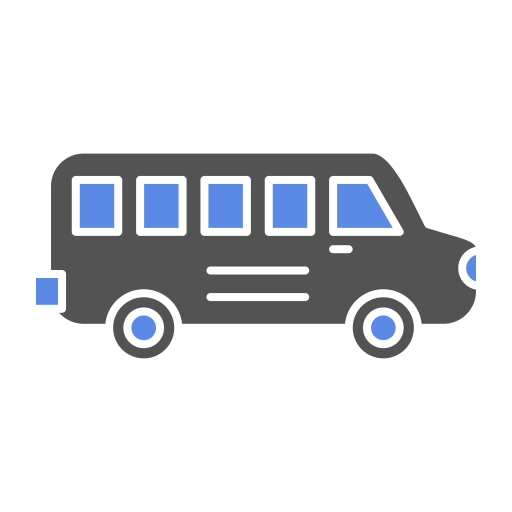 Ônibus escolar grátis ícone