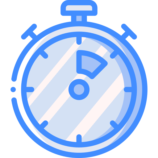 Stopclock Basic Miscellany Blue icon