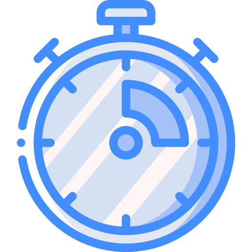 Stopclock Basic Miscellany Blue icon