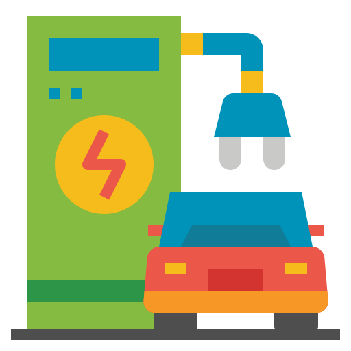 coche eléctrico icono gratis