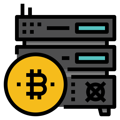 minería bitcoin icono gratis