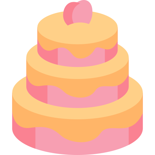 pastel de bodas icono gratis