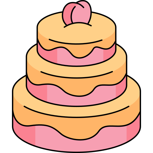 pastel de bodas icono gratis