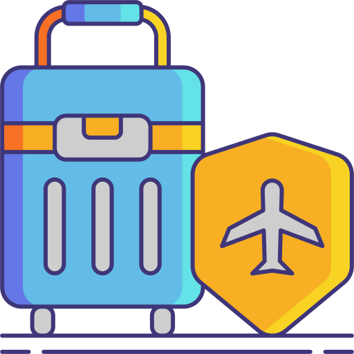 Travel insurance Flaticons Lineal Color icon