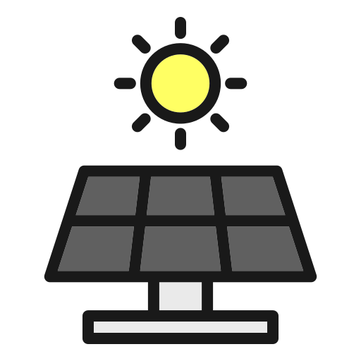 panel solar icono gratis