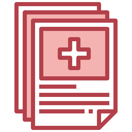 informe médico icono gratis