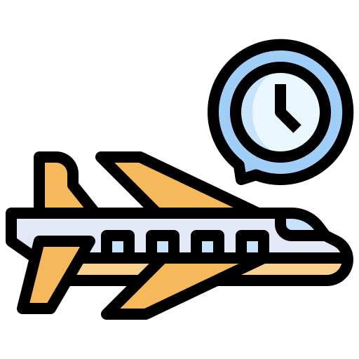 Flight time - Free travel icons