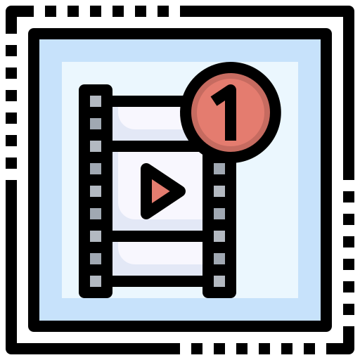 carrete de película icono gratis