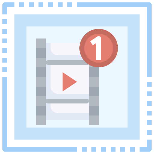 carrete de película icono gratis