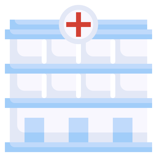 edificio hospitalario icono gratis