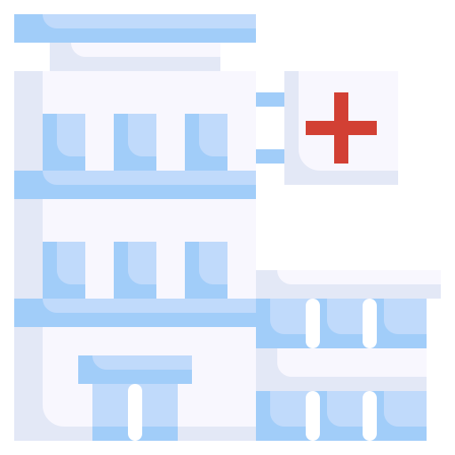 edificio hospitalario icono gratis