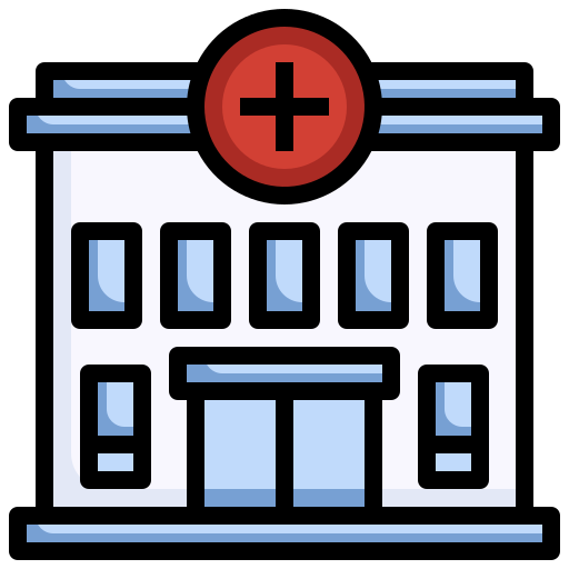 edificio hospitalario icono gratis