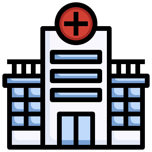 edificio hospitalario icono gratis