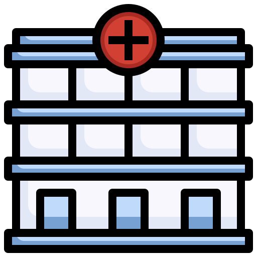edificio hospitalario icono gratis