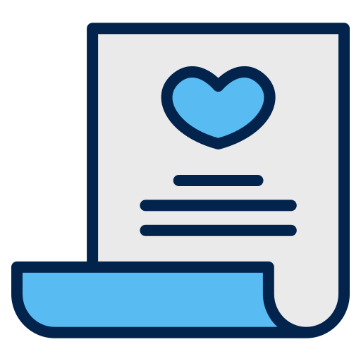 Love letter Generic Blue icon