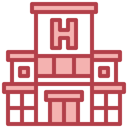edificio hospitalario icono gratis