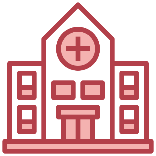 edificio hospitalario icono gratis