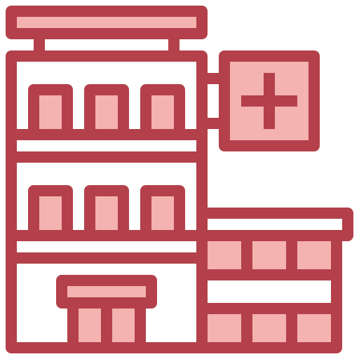 edificio hospitalario icono gratis