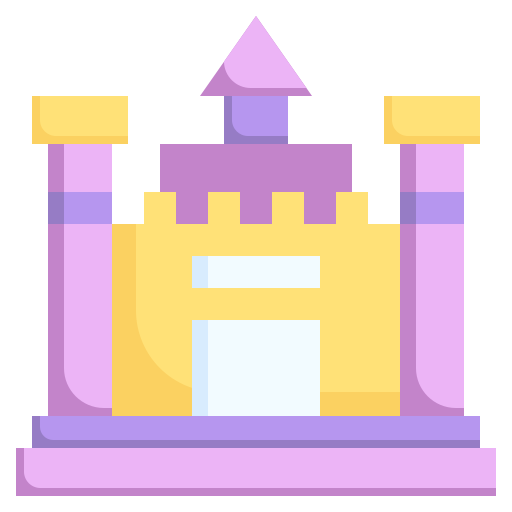 castillo inflable icono gratis