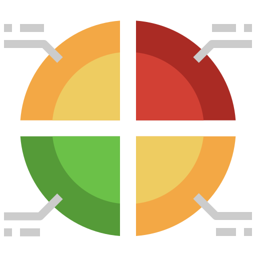 gráfico circular icono gratis