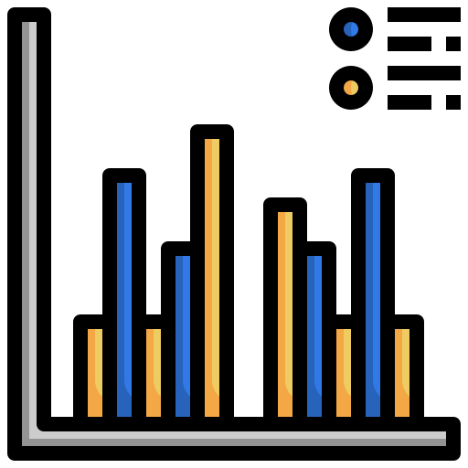 gráfico de barras icono gratis