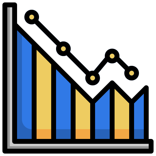 gráfico de barras icono gratis