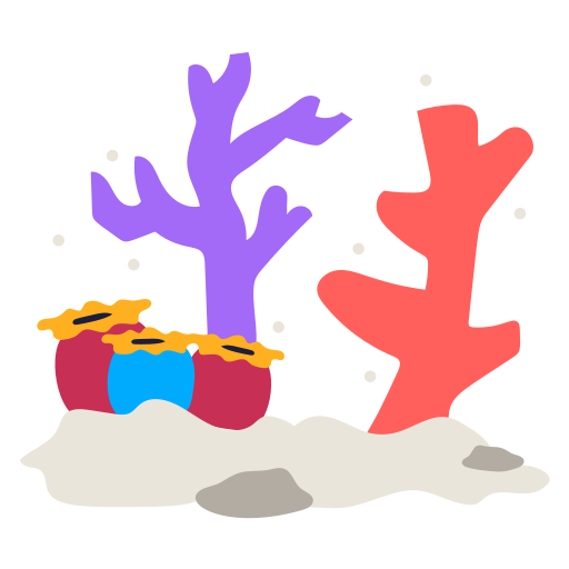 Coral free sticker