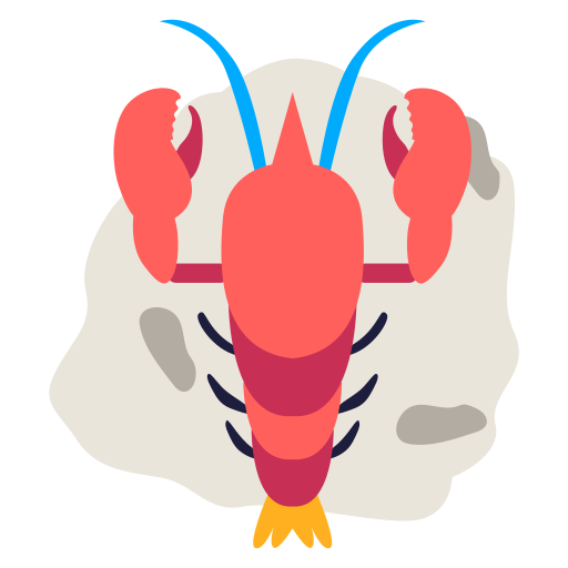 Lobster free sticker Lobster free sticker