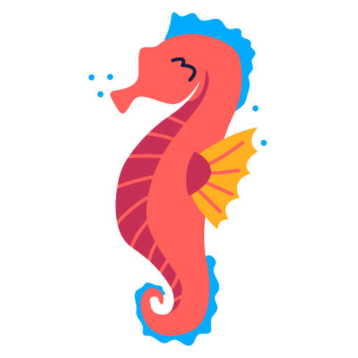Seahorse free sticker