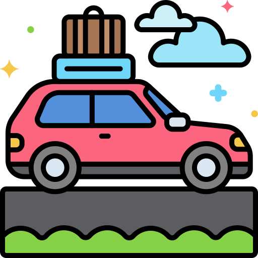 voyage en voiture Icône gratuit voyage en voiture Icône gratuit