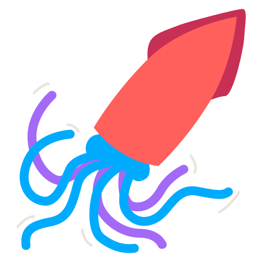 Squid free sticker Squid free sticker