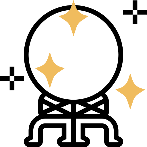 Crystal ball free icon