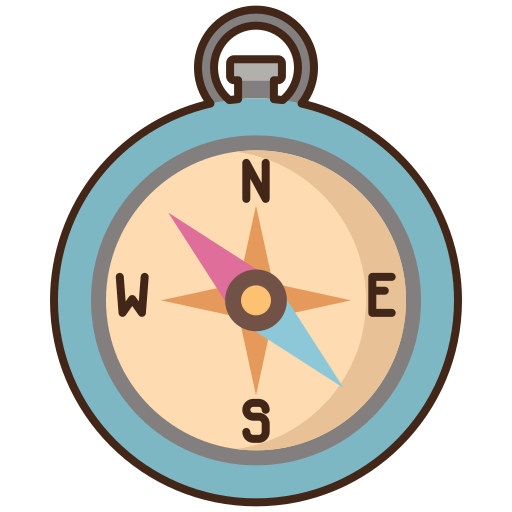 navigation compass clipart icons