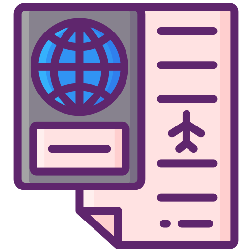 pasaporte icono gratis