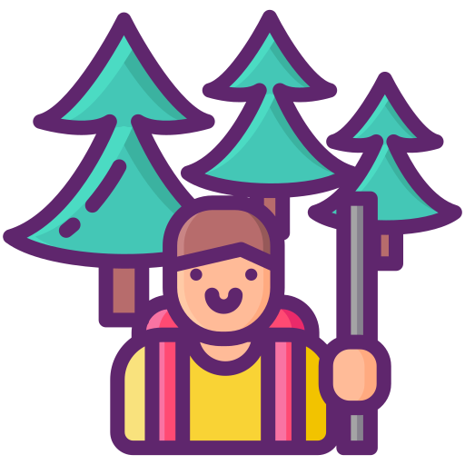 senderismo icono gratis