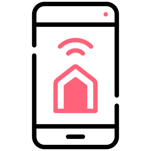 puerta inteligente icono gratis