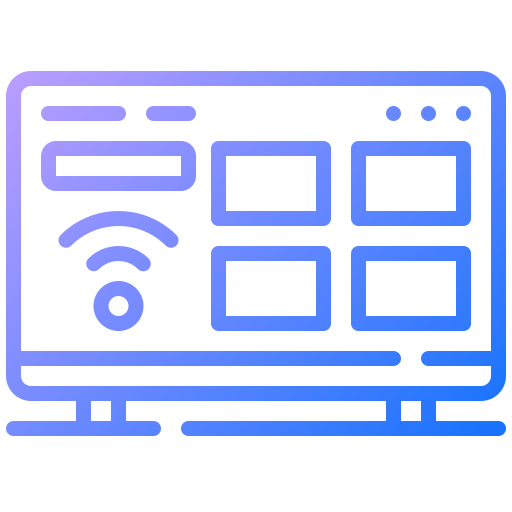 televisión inteligente icono gratis