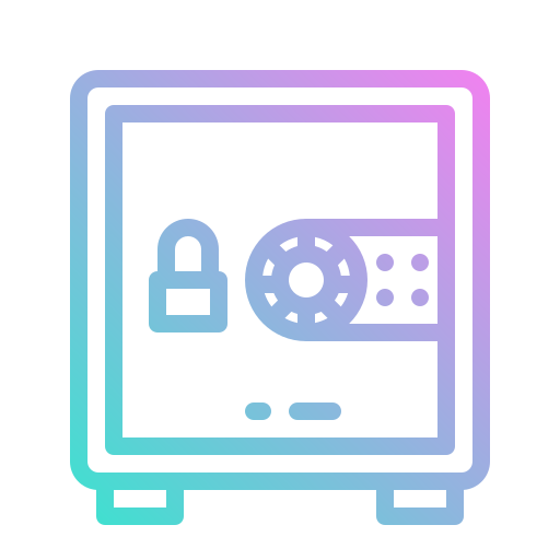 caja de seguridad icono gratis