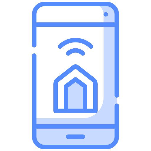 puerta inteligente icono gratis