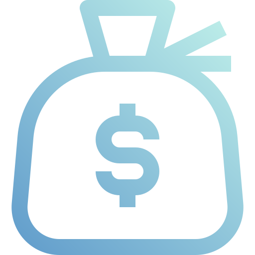 bolsa de dinero icono gratis