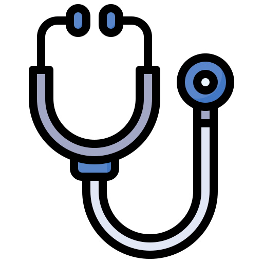 Stethoscope Surang Lineal Color icon